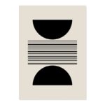 抽象モダン アートポスター ジオメトリックライン 北欧モダンデザイン