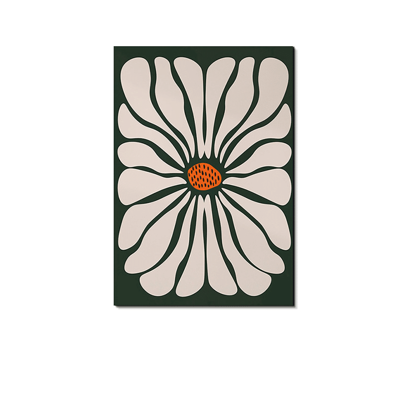 SKU_C デイジーライン|抽象フラワーアートポスター - 画像 (1)