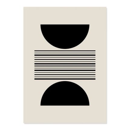 抽象モダン アートポスター ジオメトリックライン 北欧モダンデザイン