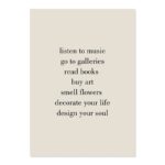 メッセージアート ポスター ライフトーク 北欧モダンデザイン