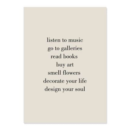 メッセージアート ポスター ライフトーク 北欧モダンデザイン