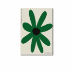 グリーン フラワー アートポスター モダンフラワー No.1