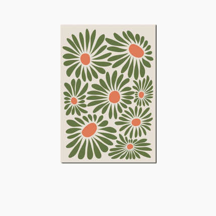 北欧インテリア ポスター グリーンデイジー 北欧風デザイン