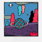 ファンタジー＆宇宙 アートポスター サターン・ドリーム