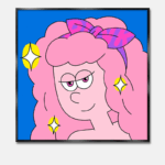 韓国INSスタイル アートポスター ピンク・ガール