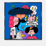 メッセージアート ポスター ドント・ウォーリー