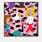 ストリートデイ ピンクポップアート ポスター