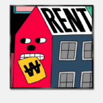 レンタルハウス ポップアートポスター ユーモアデザイン 現代アート