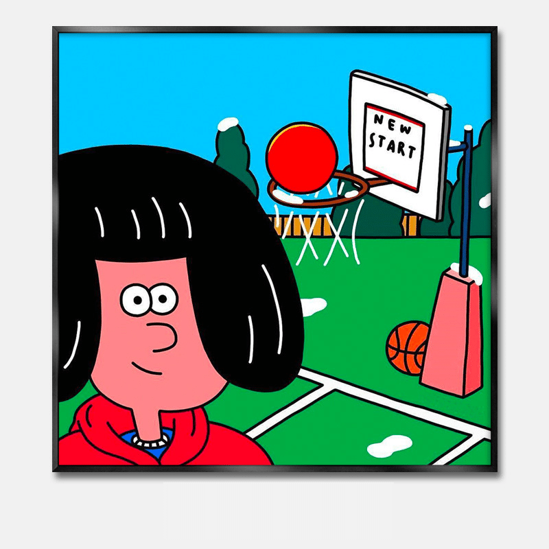 sku-00018 ニュー・スタート|メッセージアート ポスター - 画像 (1)