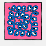 抽象デザイン アートポスター ミステリアス・ループ