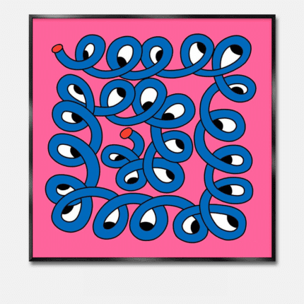 抽象デザイン アートポスター ミステリアス・ループ