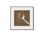 北欧風シンプル ポスター ブラウンラインアート モダンアート キャンバスポスター momokoart