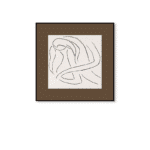 リラクシングラインアート 北欧風 シンプル ポスター