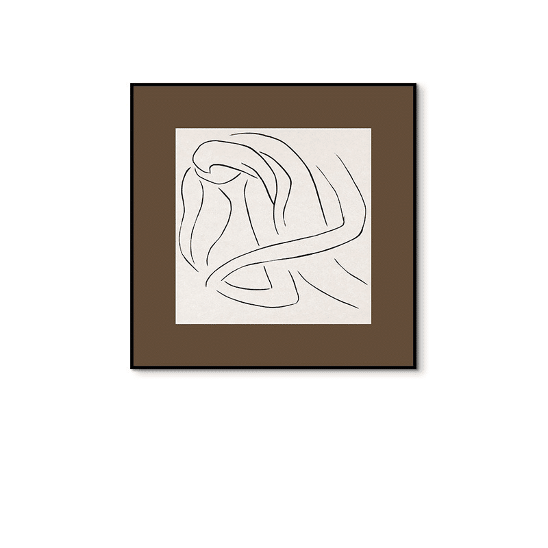 リラクシングラインアート 北欧風 シンプル ポスター