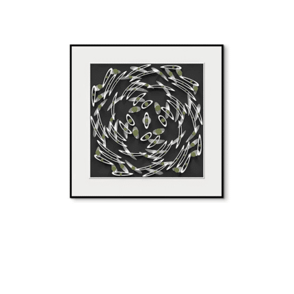 モダンスパイラルアート 抽象デザイン ポスター