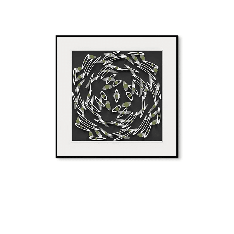 モダンスパイラルアート 抽象デザイン ポスター