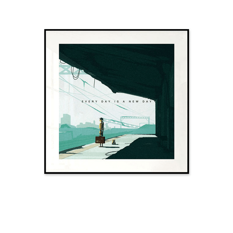 EVERY DAY IS A NEW DAY No.4 メッセージアート ポスター