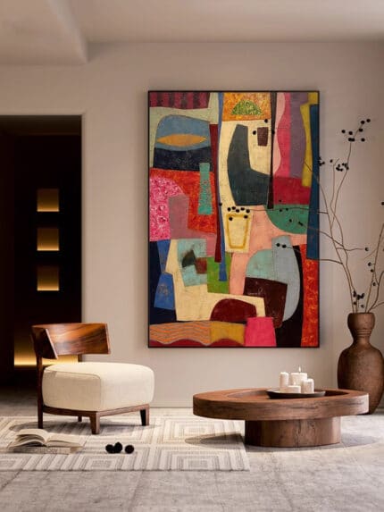 モダンアート カラーコンポジション｜MomokoArt