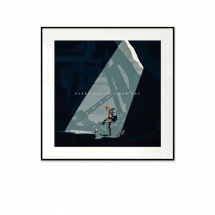 EVERY DAY IS A NEW DAY No.7 メッセージアート ポスター