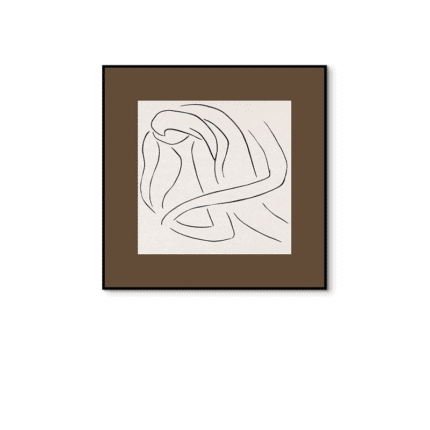 リラクシングラインアート 北欧風 シンプル ポスター